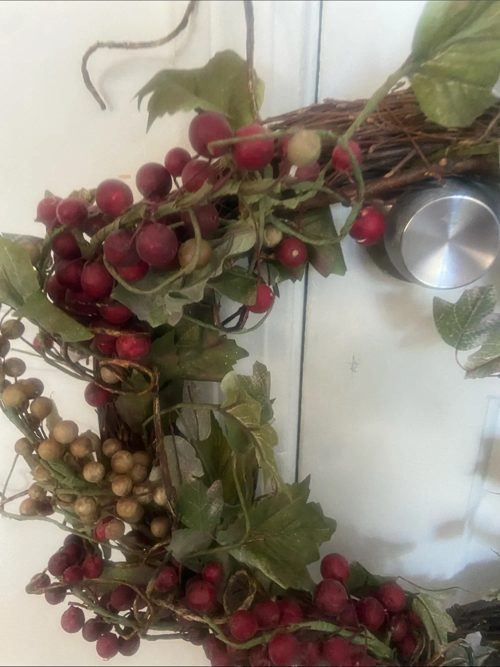 Rustic Red Berry Wreath - Home Accents